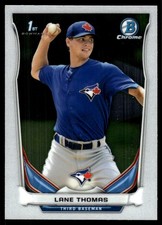 Lane Thomas 2014 Bowman Draft #CDP124 Blue Jays MLB READ FREE SHIP AutographDen