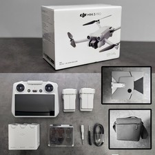 Sealed DJI Mini 3 Pro Drone Used DJI RC 2 Batteries Bundle MT3M3VD