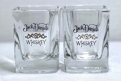 Vintage Jack Daniel's Square Shot Glasses (Set of 2)