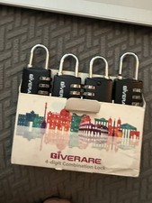 Giverare 4 Digit Combination Lock Set Of 4  
