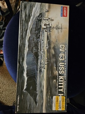 Academy Hobby Model Kits 1/800 scale USS Kitty Hawk CV-63 features finely...