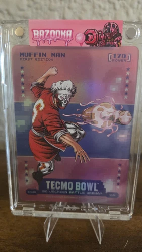 2026 Bo Jackson Battle Arena Tecmo Bubble Gum Muffin Man BG30