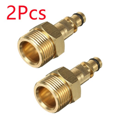 #ad 2Pcs M22 14mm Adapter Brass Quick Connect for Karcher Pressure Washer Hose $10.99