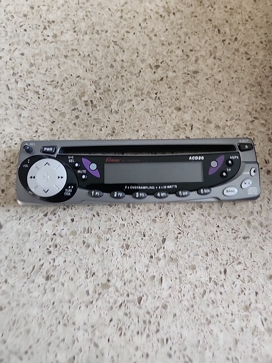 Audiovox Rampage Acd26 AM/FM Cd Radio Faceplate Only | eBay