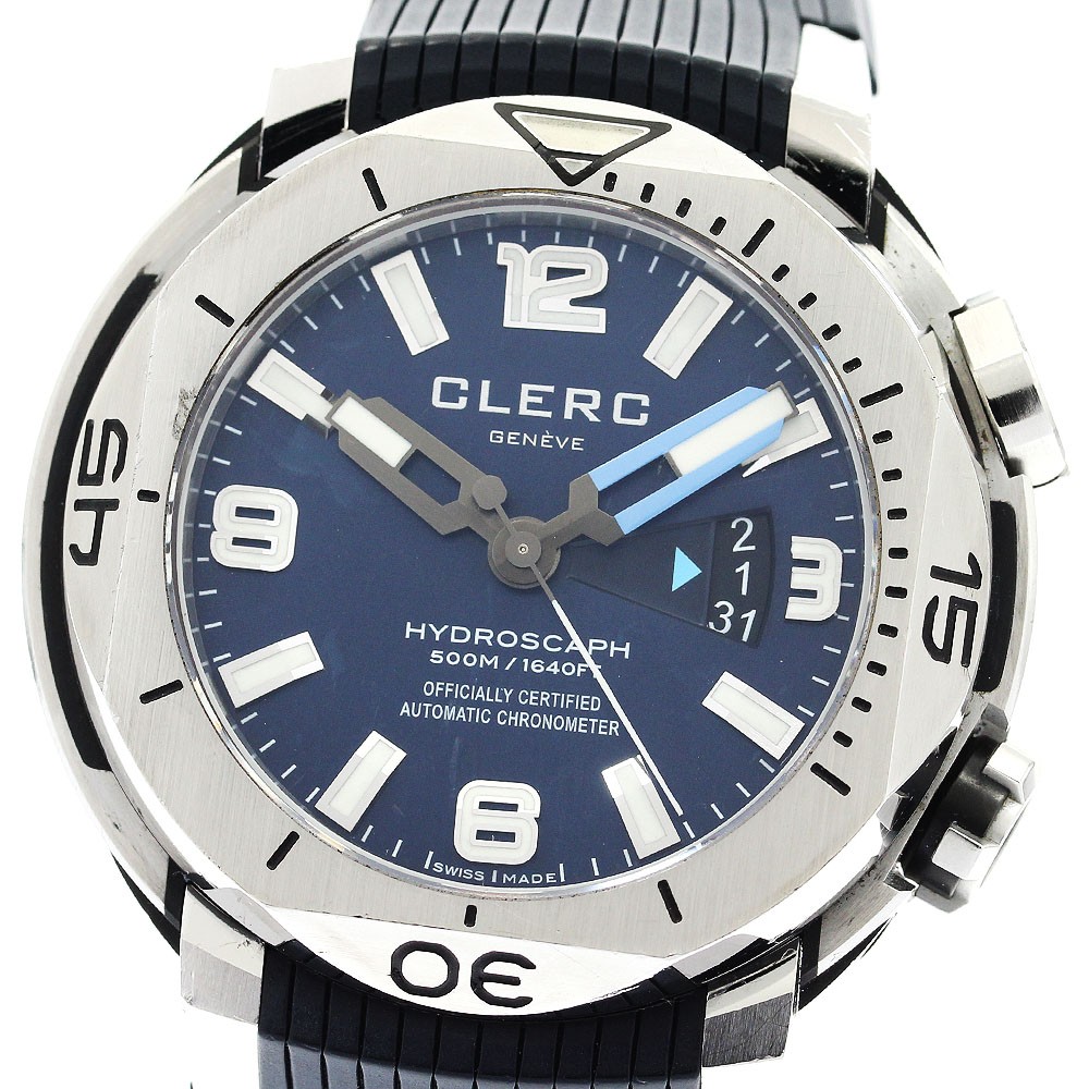 CLERC Hydroscaph H1-1.4.3 Date Navy Dial Automatic Men's Watch_891257