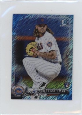 2017 Bowman Chrome Minis Blue Shimmer Refractor 98/150 Robert Gsellman #34 14mx