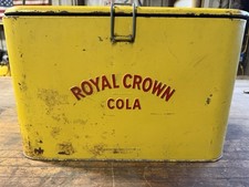 Glacière vintage Royal Crown Cola en métal années 50