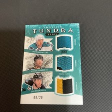 2011-12 TUNDRA TRIOS ARTIFACTS 114/149 THORNTON, MARLEAU, SETOGUCHI JERSEY PATCH