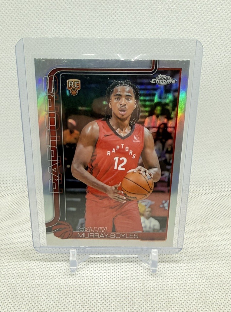 2025-26 Topps Chrome Collin Murray-Boyles RC Refractor Rookie #259 Raptors