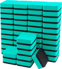 Mini Dry Erase Erasers, 48 Pack Magnetic Whiteboard Dry Erasers Chalkboard Clea