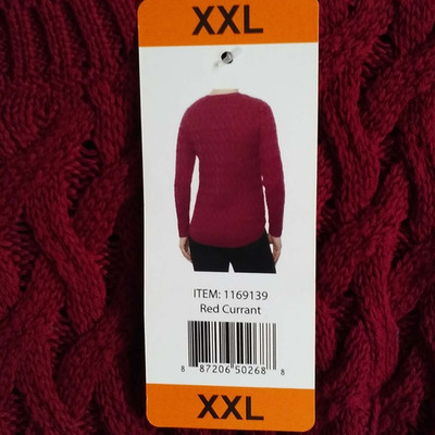 Jeanne Pierre Sweater Red XXL