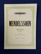 Mendelssohn Paulus op.36 Klavierauszug Edition Peters Nr. 1748