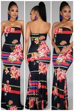 Strapless Maxi Dress ( Medium )