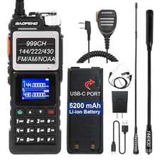 Baofeng UV-25M Long Range Tri-Band Ham Radio Handheld  Walkie Talkie Transceiver