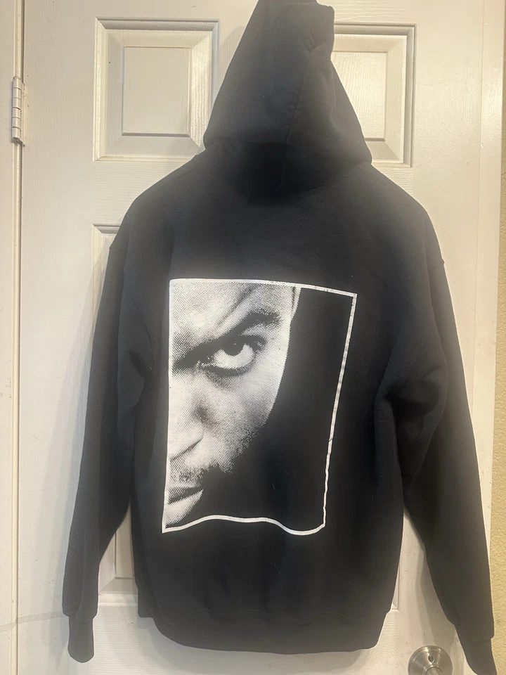 Suéter Ice Cube Hombre Mediano Negro Gráfico Cara Sudadera con Capucha Pullover Oficial Raro Foto 2 de 3