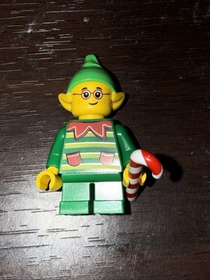 Lego BAM Holiday ELF 2025 Christmas Minifigure With Candy Cane!