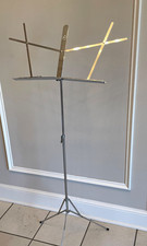 Vintage HAMILTON No 400-N Folding Chrome Music Stand Adjustable  Very Nice 