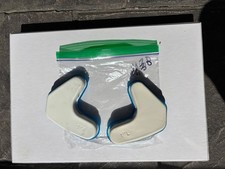 Vtg Schutt Vengeance or XP Football Helmet Jaw Pads white 1” thick used M30