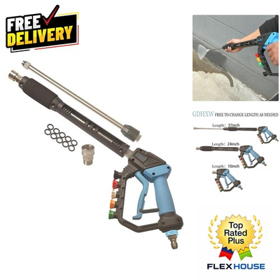 #ad High Power Adjustable Pressure Washer Gun Accessories amp; 5000 PSI Performance $69.74