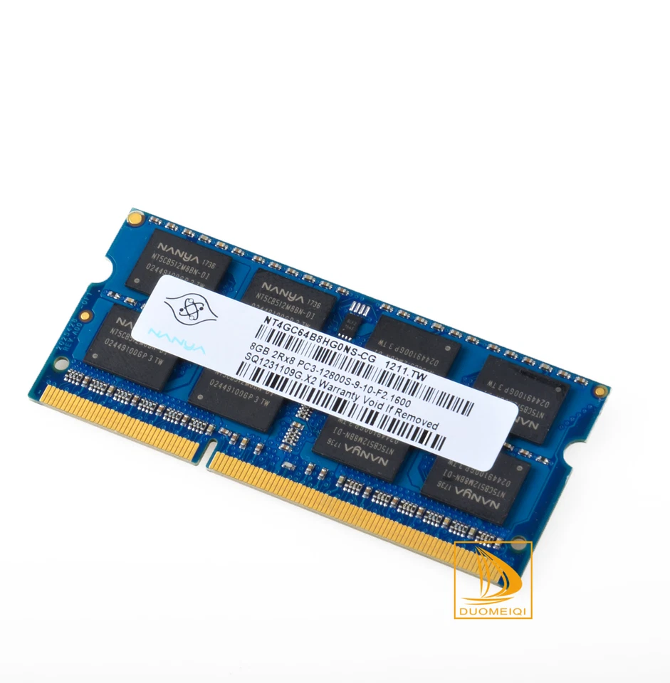 For Nanya 8GB 2RX8 PC3-12800S DDR3 1600Mhz 204Pin SODIMM Laptop Memory RAM - Image 4 of 4