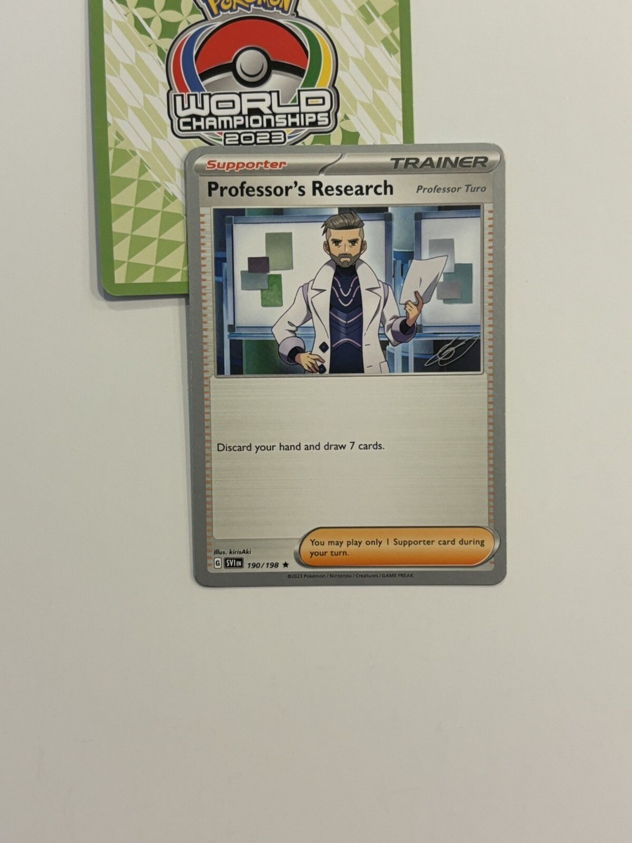 Professor's Research Turo 190/198 2023 Pokemon World Championships Variant  S&V C
