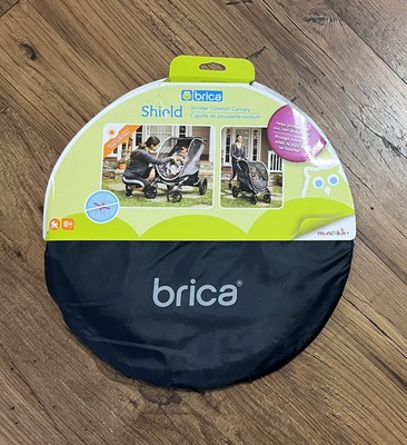 Brica Shield Stroller Comfort Canopy By Munchkin, Breathable Protection, Zipper