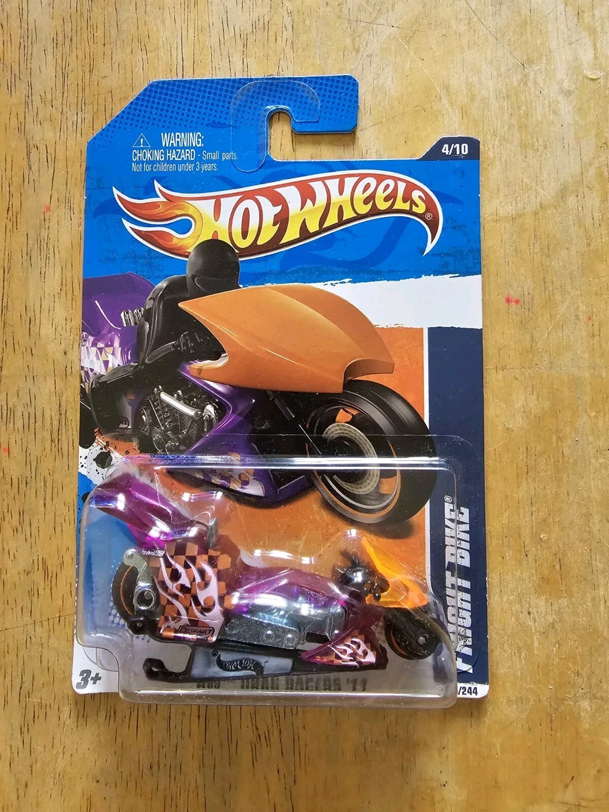 Hot Wheels HW DRAG RACERS '11 ~ FRIGHT BIKE (Purple/Orange) (124/244) 