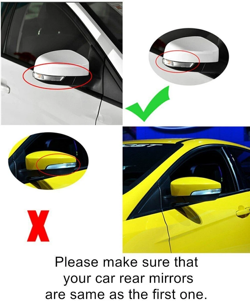 Dynamic LED Side Mirror Turn Signal Light For Ford Focus MK3 SE/ST/RS 2012-2018 - Imagen 4 de 4