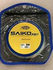 AFTCO Saiko Pro Fluorocarbon Leader Leader 200 Lb Line 35yd 32m Clear **NEW**