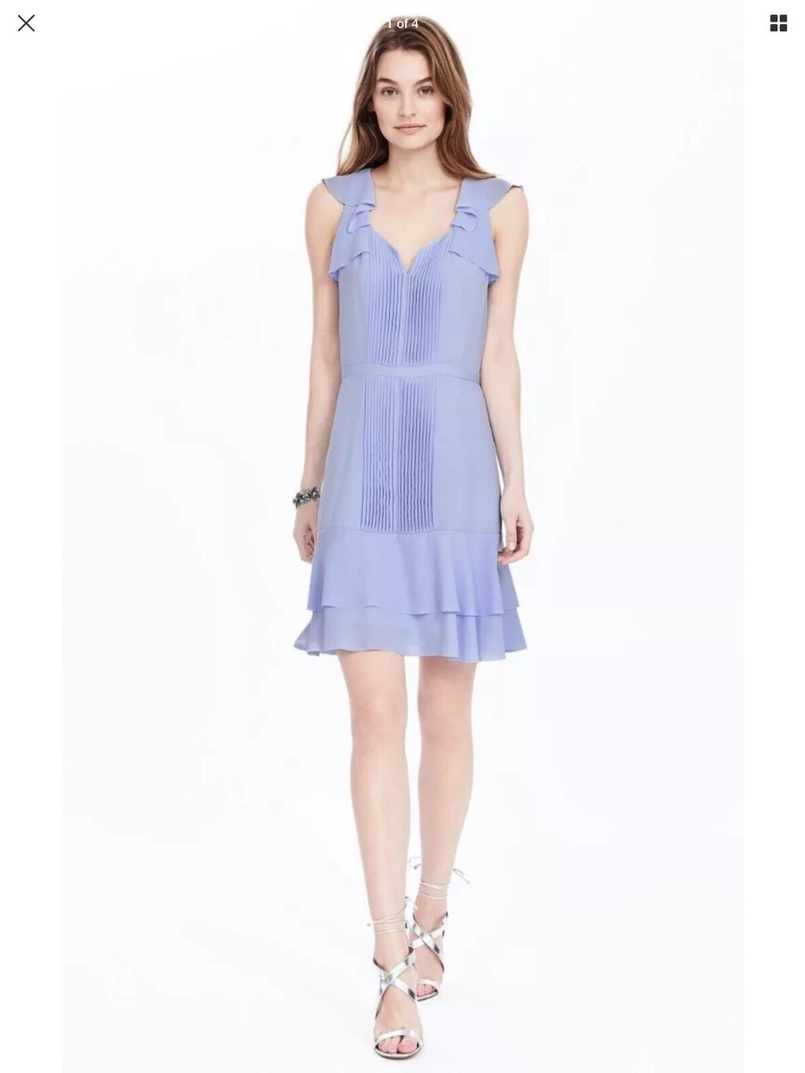 Banana Republic Light Blue Dress Size 10P NWT