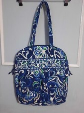 Vera Bradley Zipper Tote Bag Front Pockets Retired Pattern 15" x 12" Frankly