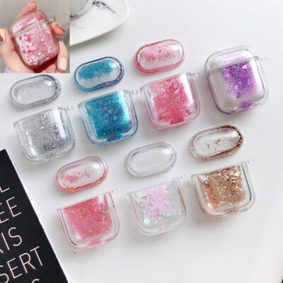 For Apple Airpods Pro 2 1 Case Glitter Sequins Cover Quicksand Earphones Skin Ebay