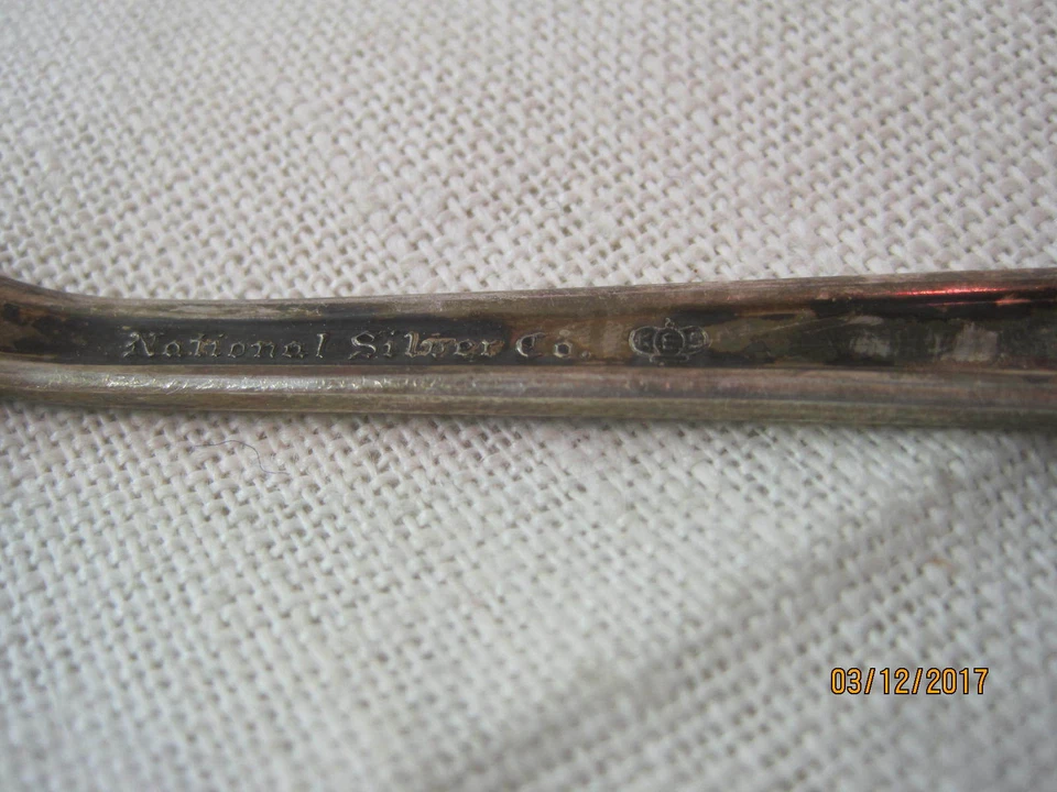 Cazuela de plata nacional de colección 1948 inauguración de cuchara Foto 3 de 3