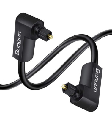 90 Degree Optical Audio Cable 3 ft Slim Digital Audio Optical Cable