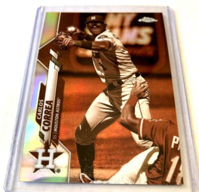 2020 Topps Chrome #29- CARLOS CORRERA Sepia Refractor SP