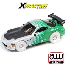NEW Auto World Xtraction Import Heat 1995 Mazda RX-7 iWheels HO Slot Car