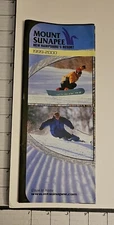 1999/00  MT. SUNAPEE SKI AREA 16P BROCHURE W/ TRAIL MAP INSIDE.   MINT  
