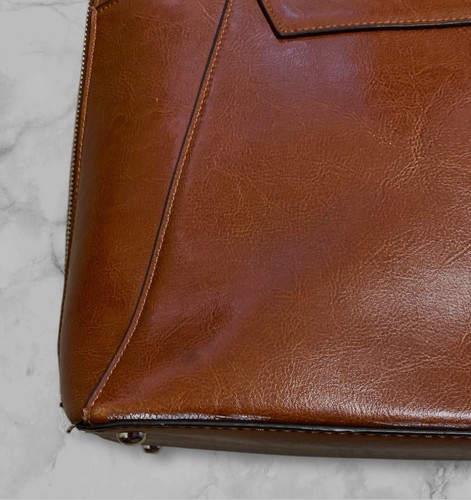 Bostanten Leather Ladie’s Laptop Bag Brown - Picture 6 of 9