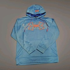 hoody Under Armour light blue cold gear Storm SM/P/CH with kangaroo pocket