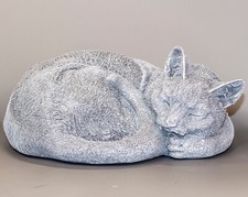 Sleeping Cat Memorial Statue Pet Grave Decor Unique Garden Figure Sympathy Gifts