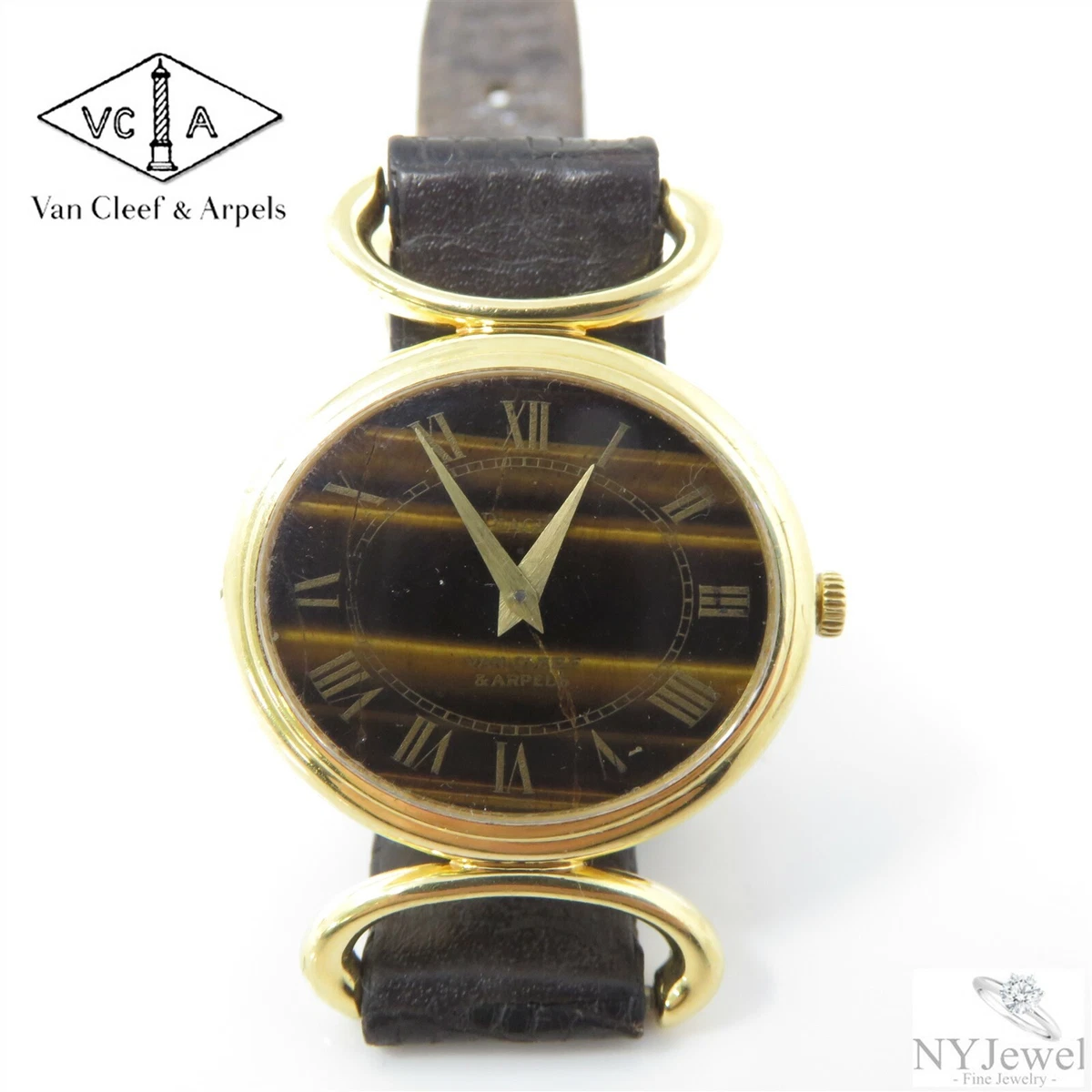 Reloj NYJEWEL Van Cleef Arpels VCA Piaget Ojo de Tigre Damas