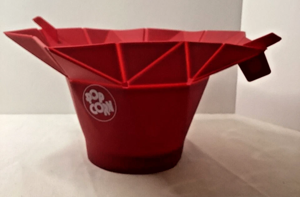 Vibe Palomitas Popper Microondas 10 Tazas Rojo Cereza Saludable Chef’n Nuevo Foto 4 de 4