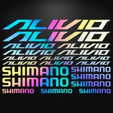 ALIVIO SHIMANO KIT Holographic Vinyl Decal Stickers Sheet Bike Cycling Bicycle
