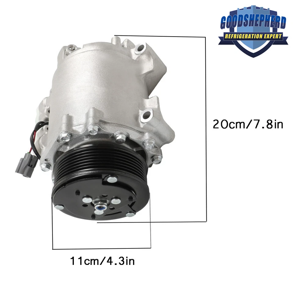 Compressor AC com embreagem para 2002-2003 2004 2005 Acura RSX Honda Civic L4 2.0L - Imagem 2 de 4