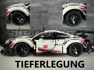 Tieferlegung Mod MOC Teile+ Bauanleitung passend für LEGO  42096 Porsche RSR 911