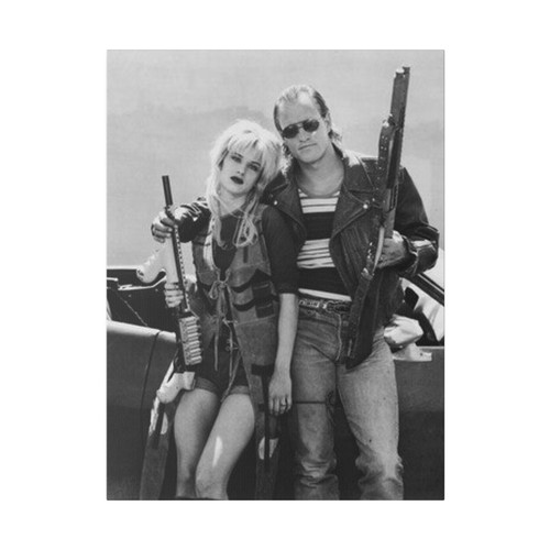 Natural Born Killers Mickey And Mallory B/W Custom Canvas Wall Print - Picture 11 of 17