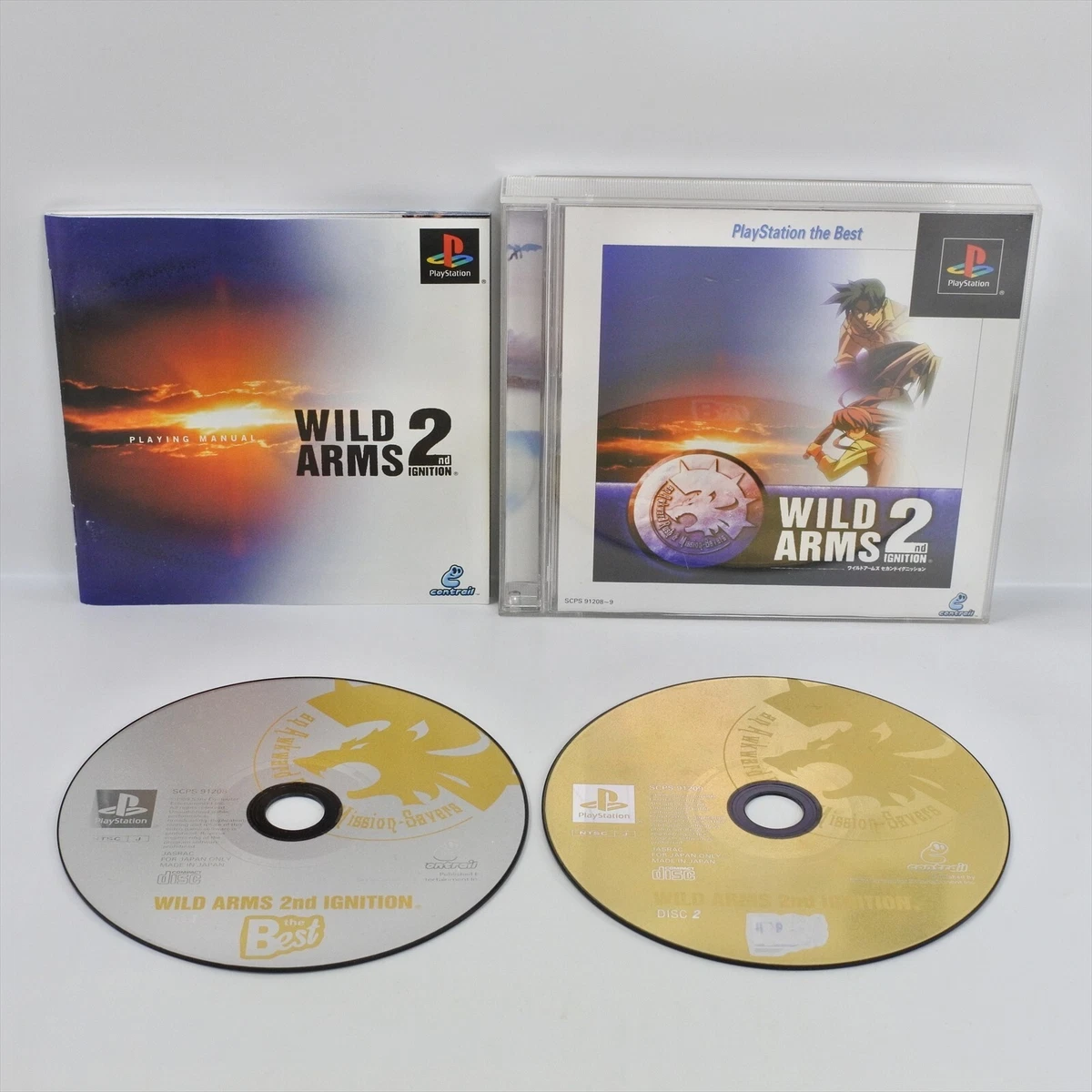 Trader Games - WILD ARMS SONY PLAYSTATION 1  PS  NTSC-JAPAN  COMPLETE With Reg Card Box Damage