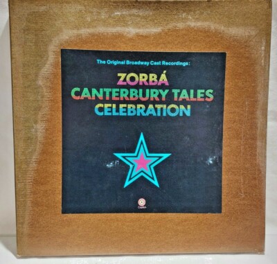 ZORBA/ CANTERBURY TALES / CELEBRATION, 3 RECORD BOX SET Original Broadway Cast