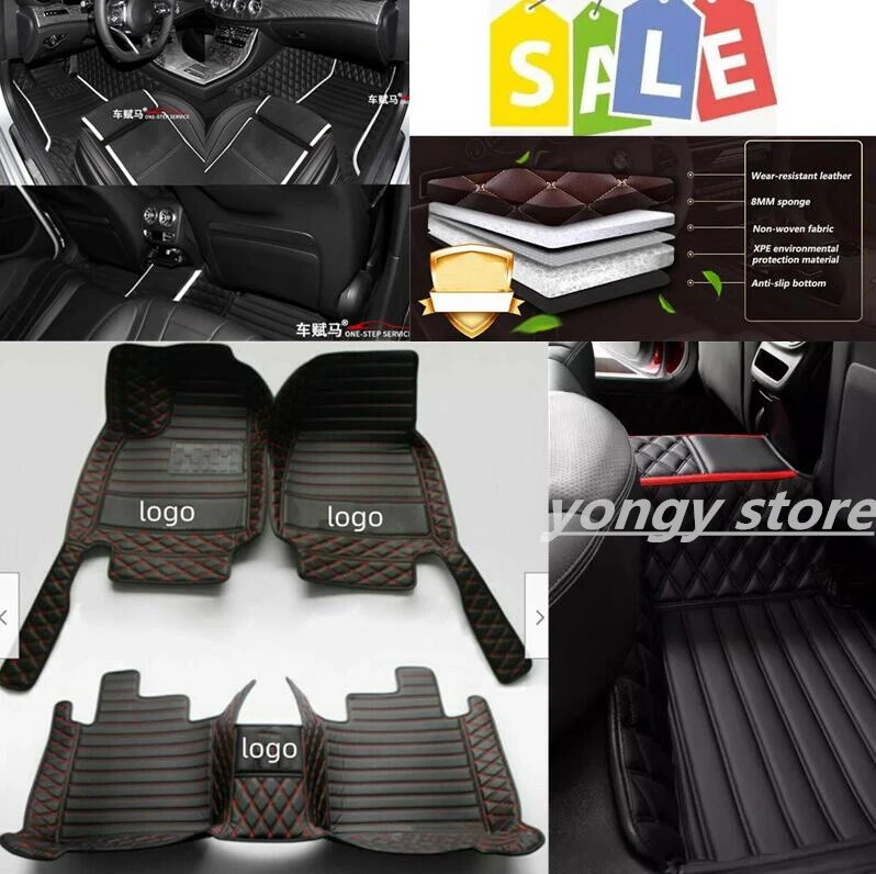 For Kia Spectra 2004-2010 Waterproof Auto Carpets Car Floor Mats Front Rear — 第 3/4 张图片