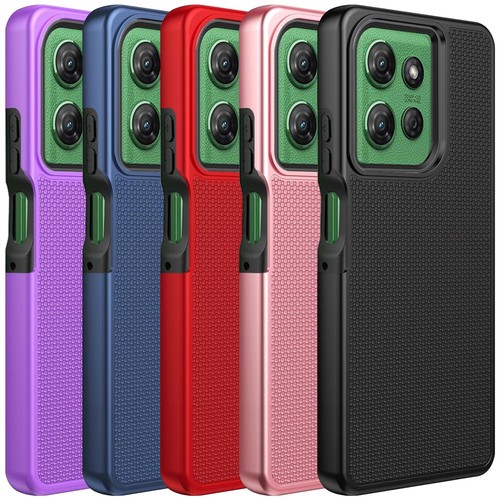 Funda híbrida resistente a prueba de golpes de doble capa para Motorola Moto G 5G 2025 - Imagen 1 de 37
